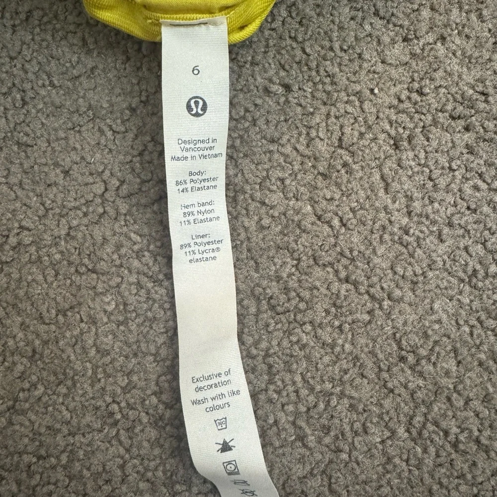 Lululemon Yellow Hotty Hot Shorts 4” - Picture 3 of 4